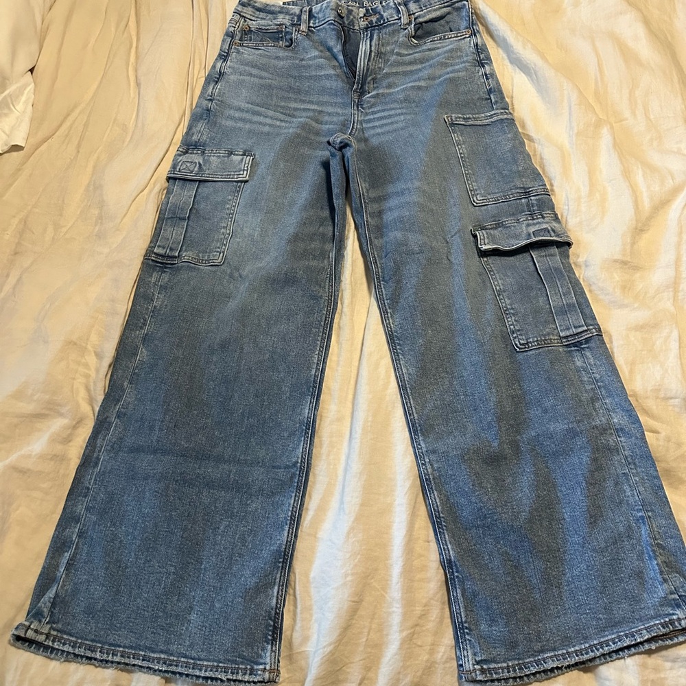 American Eagle Outfitters Real Good Cargo Jeans